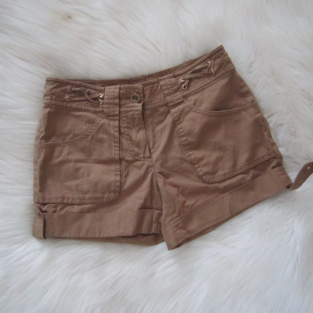 TORY BURCH Brown Shorts Size 0 - Picture 1 of 9